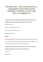 NR 509 EXAM PACKAGE DEAL 100&percnt; VERIFIED 2026&sol;2027