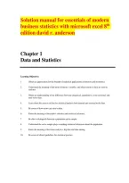 Solution Manual for Essentials of Modern Business Statistics with Microsoft Excel&comma; 8th Edition by David R&period; Anderson&comma; Dennis J&period; Sweeney&comma; Thomas A&period; Williams et al&period; &vert; All Chapters Complete &vert; Verified Answers to All Exercises&comma; Problems & Case Problems &vert; Lates