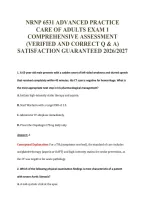NRNP 6531 EXAM PACKAGE DEAL 100&percnt; VERIFIED 2026&sol;2027