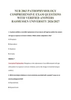 NUR 2063 EXAM PACKAGE DEAL 100&percnt; VERIFIED 2026&sol;2027