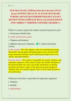 NUR 5461 EXAM 2 &lpar;William Paterson University Of New &NewLine;Jersey&rpar; NEWEST 2026&sol; 2027 ACTUAL EXAM TEST BANK&vert; &NewLine;NUR5461 ADVANCED PATHOPHYSIOLOGY EXAM 2 &NewLine;REVIEW WITH COMPLETE REAL EXAM QUESTIONS &NewLine;AND CORRECT VERIFIED ANSWERS&sol; ALREADY GRADED A&plus; 