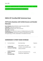 NWCA CET &lpar;CERTIFIED EKG TECHNICIAN&rpar; EXAM WITH VERIFIED &NewLine;ANSWERS DETAILED RATIONALES GRADED A&plus; 
