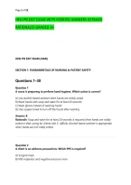 HESI PN EXIT EXAM WITH VERIFIED ANSWERS DETAILED &NewLine;RATIONALES GRADED A&plus;