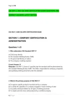 CSA W47&period;1 AND CSA W59 CERTIFICATION EXAM QUESTIONS AND &NewLine;CORRECT ANSWERS LATEST EDITION 