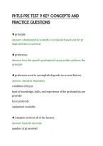 PHTLS PRE TEST 9 KEY CONCEPTS AND&NewLine;PRACTICE QUESTIONS