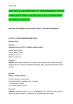 WGU D335 OA&colon; INTRODUCTION TO PROGRAMMING IN PYTHON &NewLine;EXAM 2026 QUESTIONS WITH VERIFIED QUESTIONS DETAILED &NewLine;RATIONALES GRADED A&plus;