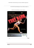 Test Bank for Clinical Kinesiology and Anatomy&comma; 7th Edition by Lynn S&period; Lippert &vert; Chapters 1-21 Complete &vert; Verified Questions & Answers with Rationales &vert; Latest 2026 Update