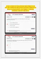 ATI RN COMMUNITY HEALTH 2026 PROCTORED EXAM&vert; &NewLine;NGN -RN COMMUNITY HEALTH EXAM WITH COMPLETE 70 &NewLine;REAL EXAM QUESTIONS AND CORRECT VERIFIED &NewLine;ANSWERS&sol; ALREADY GRDAED A&plus;