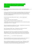 IFIC Exam Review Questions with Complete Rationales 2026-2027 Updated&period; 