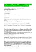 IFIC Exam &lpar;Chapter 7&rpar; Questions with All Solved Solutions 2026&sol;2027 Updated&period;