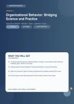 Organizational Behavior v1&period;1 Test Bank &ndash; Bridging Science and Practice