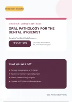 Oral Pathology for the Dental Hygienist 8th Edition Test Bank