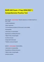 &NewLine;NURS 663 Exam 1 Prep 2026&sol;2027 &vert; Comprehensive Practice Test &NewLine;