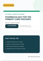 Pharmacology for the Primary Care Provider 5th Edition Test Bank