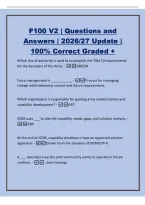 F100 V2 &vert; Questions and&NewLine;Answers &vert; 2026&sol;27 Update &vert;&NewLine;100&percnt; Correct Graded &plus;&NewLine;Which line of authority is used to accomplish the Title 10 requirements&NewLine;for the Secretary of the Army&period; -ADCON&NewLine;Force management is &lowbar;&lowbar;&lowbar;&lowbar;&lowbar;&lowbar;&lowbar;&lowbar;&lowbar;&lowbar;&lowbar; - Process for managing&NewLine;change whil