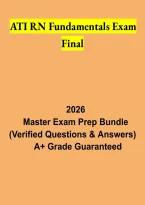 ATI RN Fundamentals Exam Final 2026 &vert; Nursing Fundamentals Study Guide & Exam Review