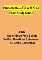Fundamentals ATI & RN 3&period;0 Exam Study Guide 2026 &vert; Nursing Fundamentals Review & Practice