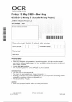 OCR GCSE History B &lpar;Schools History Project&rpar; Paper 21 History Around Us 2025