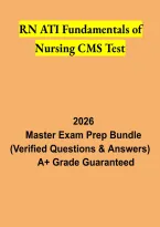 ATI RN Fundamentals CMS Test 2026 &vert; Nursing Fundamentals Study Guide & Exam Review
