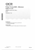 OCR GCSE Latin Paper 6 Literature and Culture Insert 2025