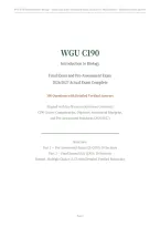 WGU C190 INTRO TO BIOLOGY ALL TESTS ACTUAL EXAM 2026&sol;2027 &vert; Complete Package Deal &vert; Verified Questions & Answers &vert; Pass Guaranteed - A&plus; Graded