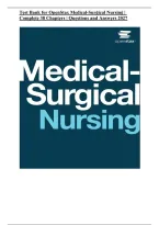 Test Bank for OpenStax Medical-Surgical Nursing &vert; Complete 38 Chapters &vert; Questions & Answers 2027&NewLine;