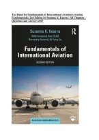 Test Bank for Fundamentals of International Aviation &lpar;Aviation Fundamentals&rpar;&comma; 2nd Edition by Suzanne K&period; Kearns &vert; All Chapters 1&ndash;11 &vert; Questions & Answers 2027