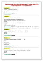 EHR-GO WEEK &num;2 QUIZ - JACY REDBIRD Latest Actual Exam with&NewLine;Verified Questions & Correct Answers&NewLine;