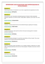 ESTHETICIAN Latest Actual Exam with Verified Questions &&NewLine;Correct Answers