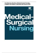 Test Bank for OpenStax Medical-Surgical Nursing &vert; Complete 38 Chapters &vert; Questions & Answers 2027&NewLine;