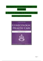 Test Bank for Gynecologic Health Care 4th Edition by Kerri D&period; Schuiling & Frances E&period; Likis Chapter Solutions  1-32