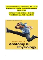 TEST BANK&colon; Essentials of Anatomy & Physiology&comma; 8th Edition by Frederic H&period; Martini & Edwin Bartholomew &vert; Latest Update 2026&sol;2027 &vert; New&excl;