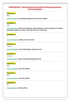 FIREFIGHTER 1 Latest Actual Exam with Verified Questions &&NewLine;Correct Answers