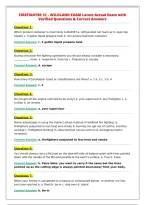 FIREFIGHTER 1C - WILDLAND EXAM Latest Actual Exam with&NewLine;Verified Questions & Correct Answers