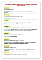 FIREFIGHTER 1C Latest Actual Exam with Verified Questions &&NewLine;Correct Answers