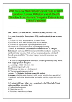 2026 NCLEX Medical Surgical Nursing Practice &NewLine;Questions Answer Rationales Adult Health &NewLine;Disorders Prioritization Delegation Patient Safety &NewLine;Clinical Judgment 