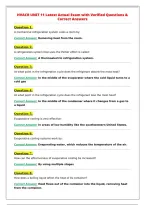 HVACR UNIT 11 Latest Actual Exam with Verified Questions &&NewLine;Correct Answers&NewLine;