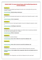 HVACR UNIT 12 Latest Actual Exam with Verified Questions &&NewLine;Correct Answer