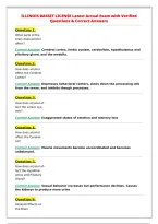 ILLINOIS BASSET LICENSE Latest Actual Exam with Verified&NewLine;Questions & Correct Answers