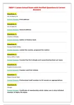 IMDP 1 Latest Actual Exam with Verified Questions & Correct&NewLine;Answers