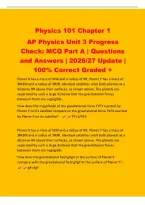 Physics 101 Chapter 1&NewLine;AP Physics Unit 3 Progress&NewLine;Check&colon; MCQ Part A &vert; Questions&NewLine;and Answers &vert; 2026&sol;27 Update &vert;&NewLine;100&percnt; Correct Graded &plus;&NewLine;Planet X has a mass of MM and a radius of RR&period; Planet Y has a mass of&NewLine;3M3M and a radius of 3R3R&period; Identical satellites 