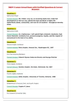 IMDP 2 Latest Actual Exam with Verified Questions & Correct&NewLine;Answers
