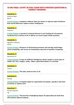 IS 300 FINAL LATEST ACTUAL EXAM WITH VERIFIED QUESTIONS &&NewLine;CORRECT ANSWERS