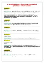 IS 300 MIDTERM LATEST ACTUAL EXAM WITH VERIFIED&NewLine;QUESTIONS & CORRECT ANSWERS