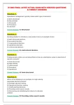 IS 3003 FINAL LATEST ACTUAL EXAM WITH VERIFIED QUESTIONS&NewLine;& CORRECT ANSWERS&NewLine;