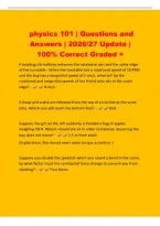 physics 101 &vert; Questions and&NewLine;Answers &vert; 2026&sol;27 Update &vert;&NewLine;100&percnt; Correct Graded &plus;&NewLine;A ladybug sits halfway between the rotational axis and the outer edge&NewLine;of the turntable &period; When the turntable has a rotational speed of 20 RPM&NewLine;and the bug has a tangential spe