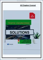 Solutions Manual for Conv Traffic Engineering Roess & Prassas & Mcshane &lpar;5th Edition&rpar; - Graded A&plus; Comprehensive &period;&period;&period;