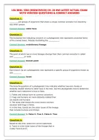 LSU BIOL 1202 &lpar;HRINCEVICH&rpar; CH&period; 26 HW LATEST ACTUAL EXAM&NewLine;WITH VERIFIED QUESTIONS & CORRECT ANSWERS&NewLine;