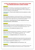 LSU BIOL 1202 &lpar;HRINCEVICH&rpar; CH&period; 27 HW LATEST ACTUAL EXAM&NewLine;WITH VERIFIED QUESTIONS & CORRECT ANSWERS&NewLine;