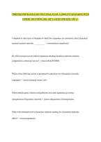 FIREFIGHTER HAZMAT OPS TEST FINAL EXAM &vert; COMPLETE QUESTIONS WITH EXPERT SOLUTIONS 2026 -2027 LATEST UPDATED &vert; GET A&plus;